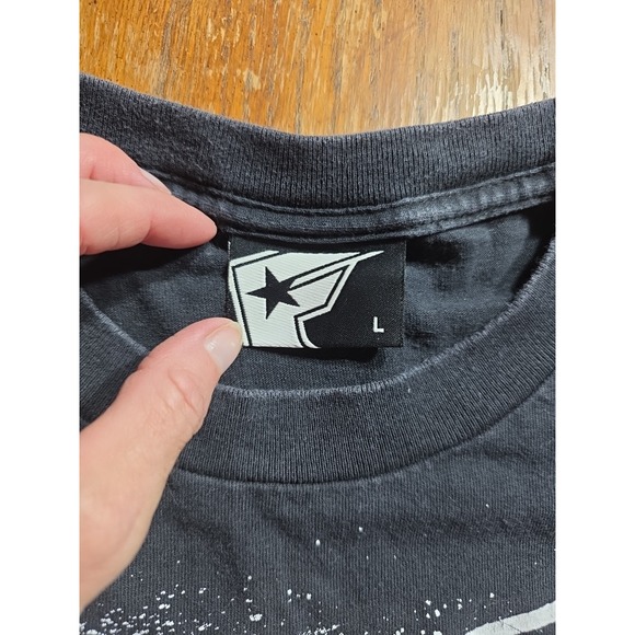 Famous Stars and Straps Shirt Mens Large Black Splatter Filler Y2K - Picture 4 of 7